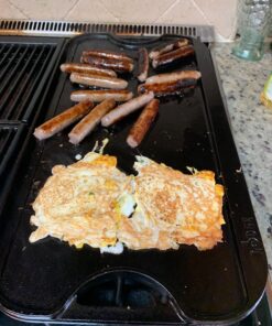 Lodge LPGI3 Cast Iron Reversible Grill/Griddle, 20-inch x 10.44-inch, Black 20 Inch Double Burner 73 71sccVnMPbL