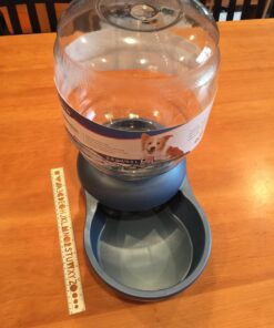 Petmate Replendish Gravity Waterer With Microban for Cats and Dogs, 2.5 Gallons,Blue, Made in USA Blue 2.5 GAL 49 71scdkUphyL