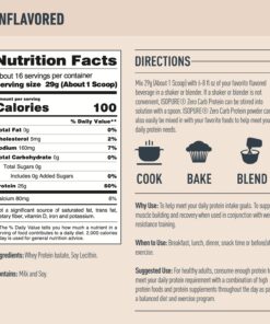 Isopure Unflavored Protein, Whey Isolate, 25g Protein, Zero Carb & Keto Friendly, 2 Ingredients, 16 Servings, 1 Pound (Packaging May Vary) 25 71sd9681XpL