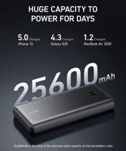 Anker Power Bank, 25,600mAh Portable Charger 87W Bundle with 65W USB-C Wall Charger, Works for MacBook Pro, Dell XPS, Microsoft, Pixelbook, iPhone 13 series, Samsung, iPad Pro, and More 33 71sdzu6eLjL