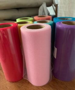 Charmed Rainbow Color Tulle Assortment, 6 inch by 25 Yard Spool (8 Pack) 26 71se3uTn7L