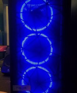 Fractal Design Meshify C - Compact Computer Case - High Performance Airflow/Cooling - 2X Fans Included - PSU Shroud - Modular Interior - Water-Cooling Ready - USB3.0 - Tempered Glass - Blackout Black Dark TG 64 71seA5KmRXL