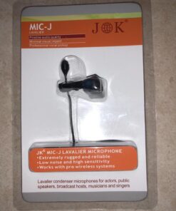J K MIC-J 044 Lavalier Lapel Clip On Omni-Directional Condenser Microphone Compatible with Desktop Computer/Portable Voice Amplifier (Mono 1/8'' TS Plug) 17 71seM5RbphL