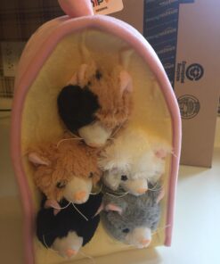 Plush Cat House with Cats - Five (5) Stuffed Animal Cats in Play Kitten House Carrying Case 25 71segNBevBL
