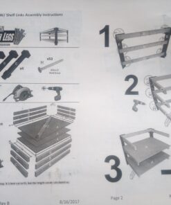 2x4basics 90164MI Custom Work Bench and Shelving Storage System, Black Work Bench with Shelf 66 71sezZJqO7L