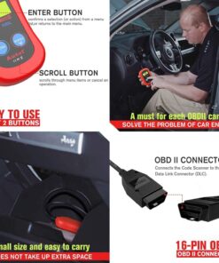 Autel MS300 OBD2 Scanner Code Reader, Turn Off Check Engine Light, Read & Erase Fault Codes, Check Emission Monitor Status CAN Diagnostic Scan Tool 29 71sfQx6l4L