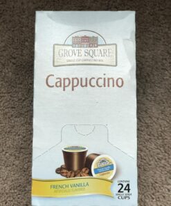 Grove Square Cappuccino Pods, French Vanilla, Single Serve , 24 Count (Pack of 1) 24 Count (Pack of 1) 34 71sfm4rGRWL