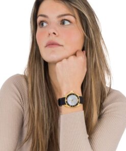 Invicta Women's 0489 Angel Collection Cubic Zirconia-Accented Watch With Black Silicone Band 35 71sgC4gi2TL