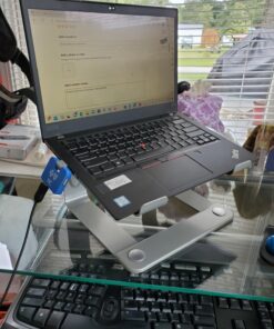 LORYERGO Laptop Stand, Ergonomic Computer Stand Laptop Riser for Desk, Laptop Stand Desk Holder Compatible with Most 10-15.6” Laptops, Silver A-Silver 40 71sgDlS6ANL