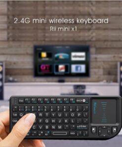 Rii 2.4G Mini Wireless Keyboard with Touchpad Mouse,Lightweight Portable Controller with USB Receiver Remote Control for Windows/ Mac/ Android/ PC/Tablets/ TV/Xbox/ PS3. X1-Black . 30 71sgd hWmZL
