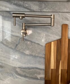 SUMERAIN Pot Filler Faucet Wall Mount,Brushed Nickel Finish and Dual Swing Joints Design Brushed Nickel 28 71shDLeEhJL