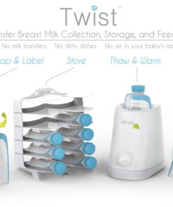 Kiinde Twist Pouch Direct-Pump Direct-Feed Twist Cap Breast Milk Storage Bags for Pumping, Freezing, Heating and Feeding, Pre-Sterilized, 6 Ounce, Pack of 40 6oz 6 Ounce (Pack of 40) 31 71shGUruJGL