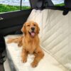 PET MAGASIN Durable Beige Pet Car Seat Cover Waterproof & Scratch Proof & Nonslip Backing & Hammock Style & Heavy Duty Back Seat Protector for Cars Trucks and SUVs 46 71shQwP5wVL 2