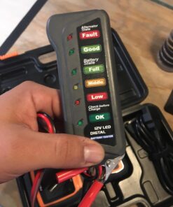 CARTMAN 12V Car Battery Alternator Tester, Test Battery Condition & Alternator Charging, LED Indication 39 71shbRKlpBL 2