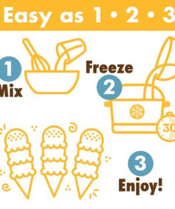 Premium Strawberry Ice Cream Starter Mix for ice cream maker. Simple, easy, delicious. From gourmet mix to maker in 5 minutes. Makes 2 creamy quarts. Made in USA. (1/12.8 oz box) 12.8 Ounce (Pack of 1) 10 71sitZn3vWL 2