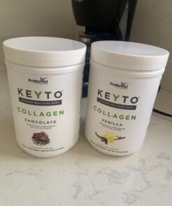 Keto Collagen Protein Powder with MCT Oil – Keto and Paleo Friendly Grass Fed and Pasture Raised Hydrolyzed Collagen Peptides – Fits Low Carb Diet and Keto Snacks – KEYTO Chocolate Flavor 34 71skSp7OmwL