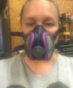 GVS Elipse P100 Dust Half Mask Respirator with replaceable and reusable filters included, Blue 48 71sod zGHBL