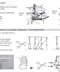 SINGER | ProFinish 14CG754 2-3-4 Thread Serger with Adjustable Stitch Length, & Differential Feed - Sewing Made Easy,White 54 71spiNQRdzL
