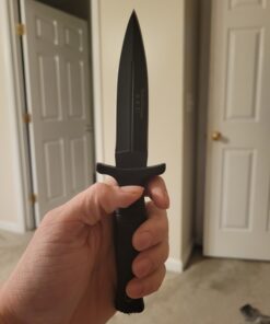 Smith & Wesson SWHRT9B 9in High Carbon S.S. Fixed Blade Knife with 4.7in Dual Edge Blade and TPE Handle for Outdoor, Tactical, Survival and EDC Standard Packaging 73 71sqLl4Jd4L 1