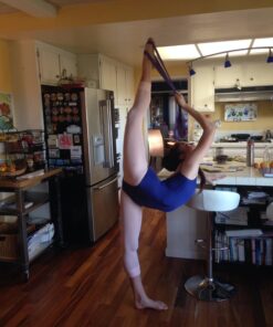 The PlumBand Stretch Band for Dance and Ballet – Colors and Sizes for Kids & Adults – Improve Your Splits, Strength, and Flexibility with Stretching – Printed Instruction Booklet and Travel Bag Plum Purple Regular 55 71sqZGgC6 L