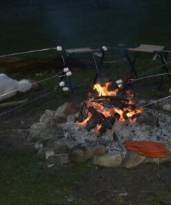 Marshmallow Roasting Sticks kit-Telescoping Stainless Steel Cookware Set Forks for Smores & Best Camping Accessories for Kids Over Campfire & Hot Dog Fire Pit Cooking 33 71sqzatLEdL