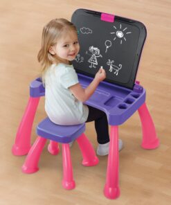 VTech Touch and Learn Activity Desk Deluxe, Pink Standard Packaging 22 71ssnrvyk2L