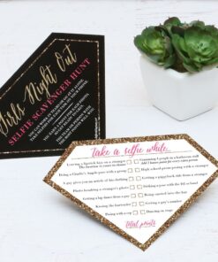 Selfie Scavenger Hunt - Girls Night Out - Party Game - Set of 12 7 71sssTebjVL
