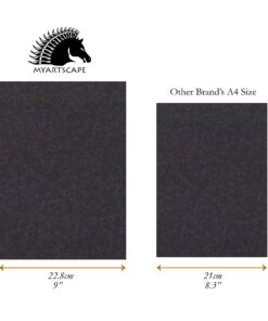 MyArtscape Graphite Transfer Paper - 9" x 13" - 25 Sheets - Waxed Carbon Paper for Tracing (Black) 27 71suaPCFYIL 1