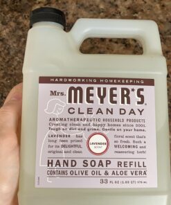 Mrs. Meyer's Clean Day Liquid Hand Soap Refill, Cruelty Free and Biodegradable Formula, Lavender Scent, 33 Fl Oz (Pack of 1) Single Refill 33 Fl Oz (Pack of 1) 25 71sunVMNoXL