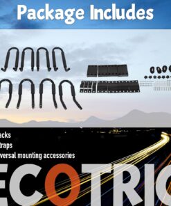 ECOTRIC Kayak Roof Rack J-Bar Rack HD Universal Kayak Carrier Holder Canoe Boat Surf Ski Board Roof Top Mounted on Crossbar for Car SUV Truck Set of 4 33 71svI5HuHGL