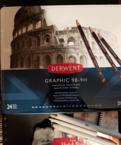 Derwent Graphic Pencils, Metal Tin, 24 Count (34202) 24 Count (Pack of 1) 32 71svQ2gMmBL