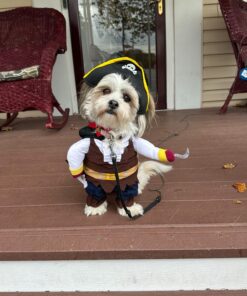 NACOCO Pet Dog Costume Pirates of The Caribbean Style (Medium) Medium Brown 34 71svghC1XGL