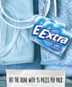 Extra Gum Peppermint Chewing Gum, 15 Pieces (Pack of 10) 28 71svqfwtZhL