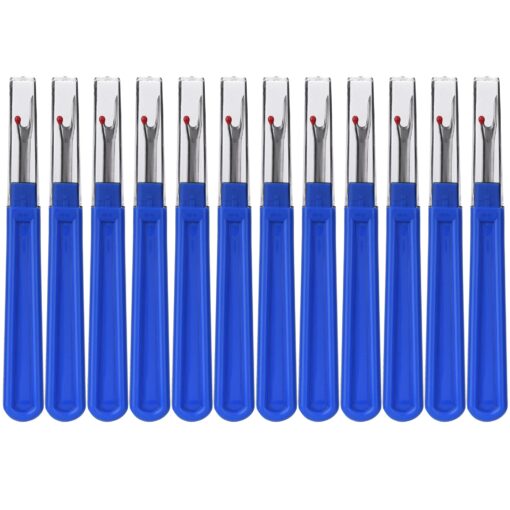 ESHATO Sewing Seam Rippers,Stitch Thread Unpicker and Cutter for Crafting,12 Pieces 12 Pieces Blue