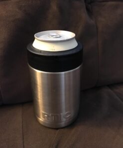 RTIC Can Cooler Insulated, Beer, Beverage, Soda Can Cooler with Lid, Stainless Steel Metal, Double Wall Insulation Coozie for Cans, Sweat Proof, 12oz, Stainless Steel 1 38 71sx8FHwFvL