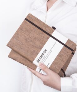 Lemome Thick Notebook - Eco-Friendly Natural Cork Hardcover Writing Notebook with Pen Loop & Premium Thick Paper + Page Dividers Gifts, A5 (5x8) Bound Notebook 32 71szKrtfx1L