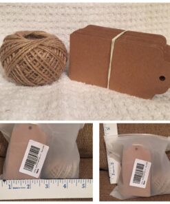 G2PLUS Kraft Paper Gift Tags with String,100PCS Blank Gift Tags,Christmas Gift Tags,Holiday Hangtags for Art&Craft,Gift Wrapping,Halloween(2'' x 4'') 41 71szhijd3wL
