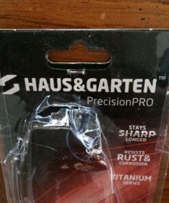 Haus & Garten PrecisionPRO 8" Titanium Pruning Shears - Heavy Duty Professional Bypass Pruner - Use As Rose Clippers, Premium Gardening Secateurs, Garden Scissors, Handheld Yard, Tree, & Plant Tool 37 71sztKuR0pL