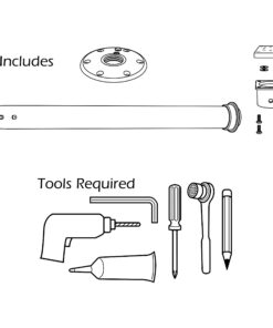 Magma Products, Double Locking Stowable Pedestal Mount, T10-185, Silver, One Size Pedestal locks 20 71t sDe7I3L