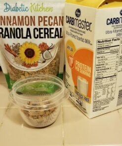 Diabetic Kitchen Cinnamon Pecan Granola Cereal - Low Carb Snacks w/Prebiotics & No Added Sugar - No Erythritol, 3 Net Carbs & Gluten-Free 37 71t29yFu0oL 1