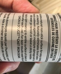 CARON & DOUCET - Cast Iron Seasoning & Cleaning Oil | 100% Plant-Based & Food Grade! | Best for Seasoning, Restoring, Curing and Care (8oz) 8 Fl Oz (Pack of 1) 20 71t3 Jhh8AL