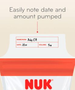 NUK Simply Natural Seal n' Go Breast Milk Bags, 100 CT 100 Count (Pack of 1) 25 71t3ahx7lzL