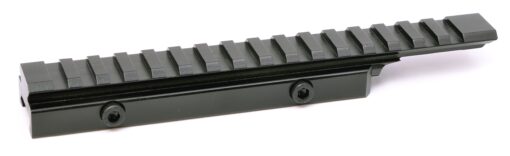 Flat Top 1/2inch Half Inch Riser Rail Long Picatinny Scope Mount 16 Ring Slots Forward Cantilever