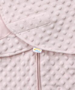 HALO Sleepsack Plush Dot Velboa Swaddle, 3-Way Adjustable Wearable Blanket, TOG 3.0, Pink, Newborn, 0-3 Months Newborn (Pack of 1) Pink Plushy Dot 12 71t4pMuBAPL