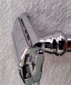 Parker Safety Razor, 99R Chrome Long Handle Heavyweight Butterfly Open Double Edge Safety Razor for Men, 5 Parker Premium Platinum Double Edge Razor Blades Included 50 71t53XwMW0L