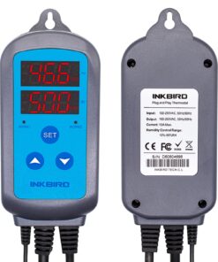 Humidity Controller IHC200 Inkbird Humidistat Mushroom Greenhouse Pre Wired Outlet Dual Stage Humidifier Dehumidifier. 27 71t6uPU3L