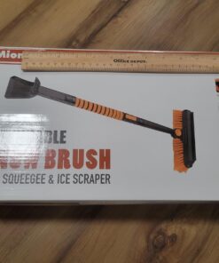 5in1 Car Snow Ice Scraper and Brush for Car SUV Trucks, 1x Ice Snow Shovel, 1x Heavy Duty 42" Extendable Snow Cleaning Brush Squeegee Broom, 1x Scratch Ice Snow Scraper Remover for Car Windshield 42" With Shovel 58 71t762cPiVL