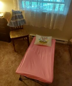 Regalo My Cot Portable Toddler Bed, Includes Fitted Sheet, Pink 52 71t9FWO9H6L