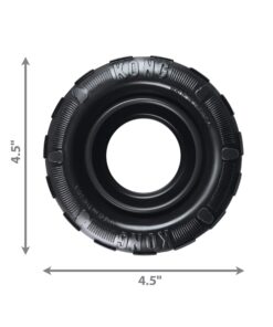 KONG - Tires - Durable Rubber Chew Toy and Treat Dispenser for Power Chewers - for Medium/Large Dogs Standard Packaging 23 71t9L3bJ9qL