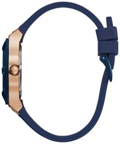 Alternative view of GUESS Women Stainless Steel Quartz Watch with Silicone Strap Blue/Blue/Rose Gold Tone/Blue